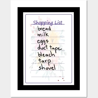 Killer Shopping List Posters and Art